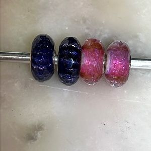 Elf Beads Set of Purple & Pink Facet